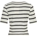MSCH Copenhagen - Kenja Top - Gestreept - Wit - 2/4 Mouw