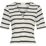 MSCH Copenhagen - Kenja Top - Gestreept - Wit - 2/4 Mouw