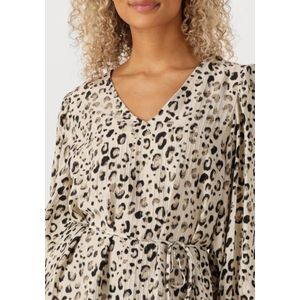 MSCH Copenhagen Mschalyona Vlora 3/4 Dress Aop - Beige - Midi Jurk Dames