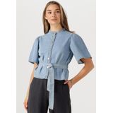 MSCH Copenhagen Mschingrid Lis 2 4 Shirt Dames - Lichtblauw