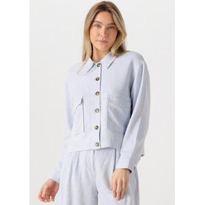 Moss Copenhagen - Blauwe Linnen Jas voor Dames