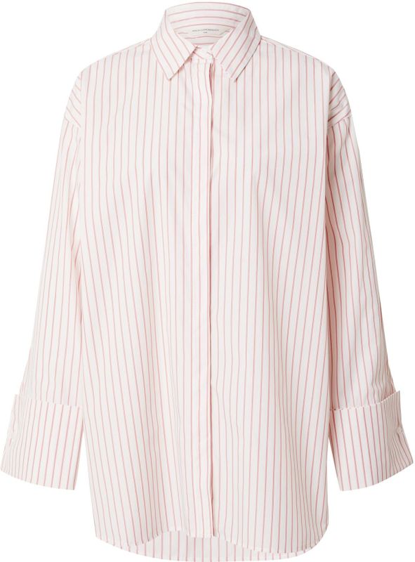 MSCH COPENHAGEN Blouse 'MSCHErina Zenika'  rosa / wit