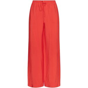 Moss Copenhagen, Broeken, Dames, Rood, S, Rode Stijlvolle Zomerbroek