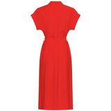 Moss Copenhagen - Mschimila Selia SS Dress - Midi Jurk - Rood