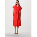 Moss Copenhagen - Mschimila Selia SS Dress - Midi Jurk - Rood