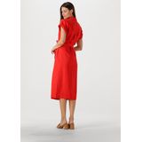 Moss Copenhagen - Mschimila Selia SS Dress - Midi Jurk - Rood