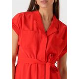 Moss Copenhagen - Mschimila Selia SS Dress - Midi Jurk - Rood