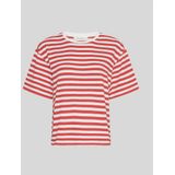 MSCH Copenhagen - Mschkemba Bahara Ss Pullover - Top - Rood - Streep