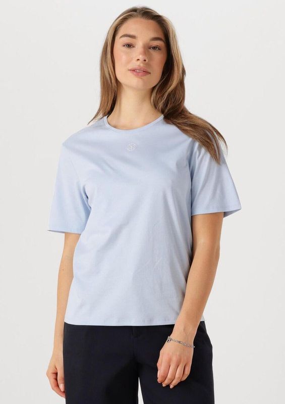 MSCH Copenhagen Mschmelea Icon Tee Tops & T-shirts Dames - Shirt - Lichtblauw - Maat XS/S