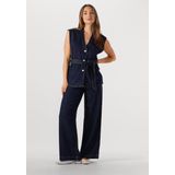 MSCH Copenhagen - Mschjosephine Rue Hw Pants - Broek - Donkerblauw - Katoen