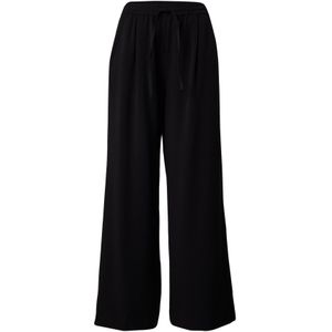 MSCH COPENHAGEN - Bandplooibroek 'Jalen Henrika' - Zwart - Wide Leg - High Waist