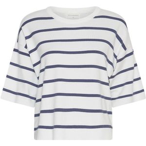 Moss Copenhagen - Geanine Rachelle - Gebreide Trui - Gestreept - Korte Mouwen