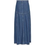 MSCH Copenhagen - MSCHLaurentine Rue - Denim Rok - Blauw - Slanke Pasvorm - Maxi Lengte