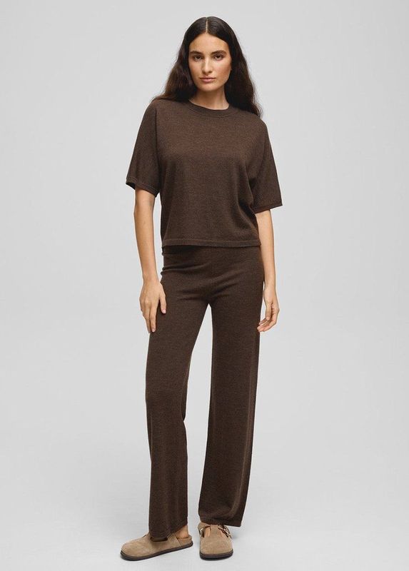 Msch Copenhagen - MSCHNema Avalina - Broek - Bruin - 100% Merinowol