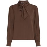 MSCH Copenhagen - Blouse Juliana Tie - Bruin - Dames