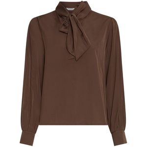 MSCH Copenhagen - Blouse Juliana Tie - Bruin - Dames