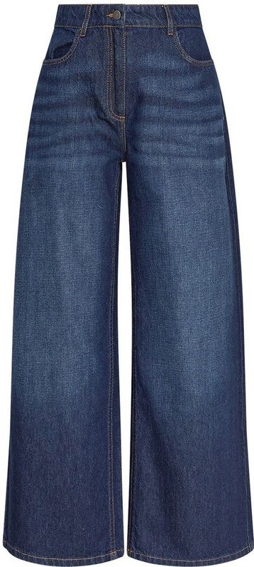 Moss Copenhagen - 19715 Adna Alena - Jeans - Donkerblauwe Wassing - High-Waist