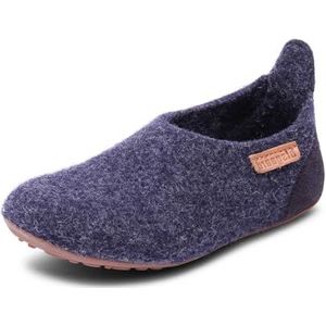 Bisgaard jongens wollen basic slippers, blauw, 34 EU