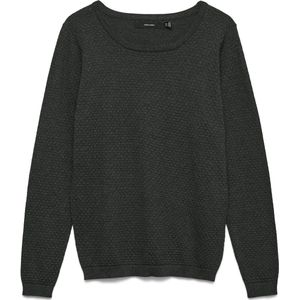 Vmcare - Gebreide Pullover - Groen - O-hals - Lange Mouwen - Regular Fit