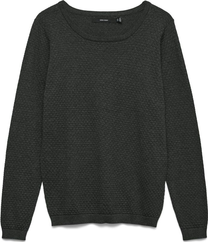 Vmcare - Gebreide Pullover - Groen - O-hals - Lange Mouwen - Regular Fit