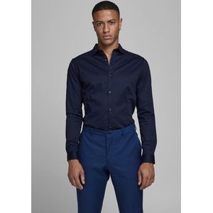Jack & Jones Prparma Overhemd - Blauw - Katoen - Slim Fit