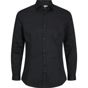 Jack&Jones - JJPRPARMA SHIRT L/S NOOS - Overhemd - Zwart - Katoen/Elastaan