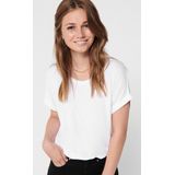 Only - T-shirt - Wit - Katoenmix
