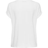 Only - T-shirt - Wit - Katoenmix
