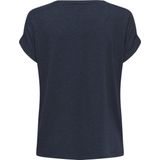 ONLY - Onlmoster S/S O-hals Top - T-shirt - Navy Blazer - 100% Katoen