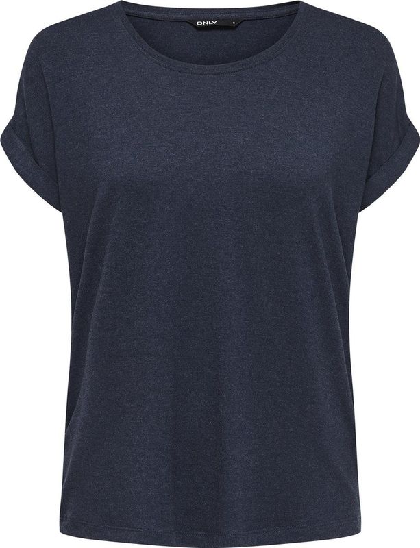 ONLY - Onlmoster S/S O-hals Top - T-shirt - Navy Blazer - 100% Katoen