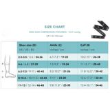 Supcare - Compressiekousen - Grijs met Gekleurde Stippen - 50% Katoen 44% Polyamide 6% Elastaan