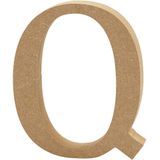 Creotime Houten Letter Q 8 Cm