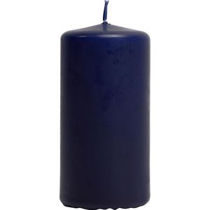Kaarsen, d: 50 mm, h: 100 mm, 6 stuks, blauw