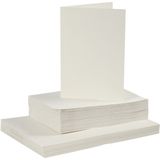 Kaarten en Enveloppe - Afmeting Kaart 10,5x15 C - Afmeting Envelop 11,5x16,5 C - 50 Set - Off-white