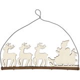 Creotime Houten Kerstdecoratie 8 Cm Blank