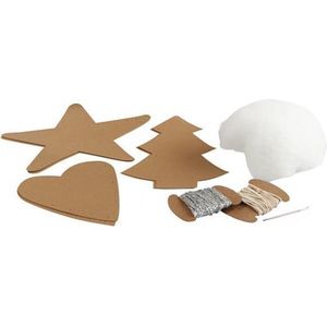Creativ DIY-kits, kunstleer papier, natuurlijk, één maat