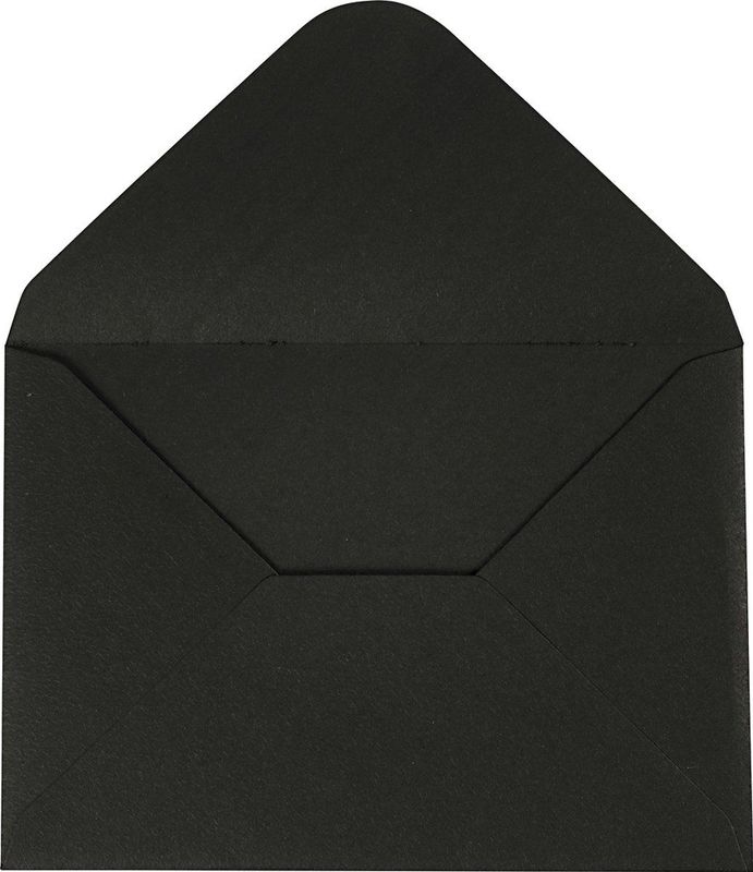 Happy Moments Enveloppen 11,5 X 16 Cm 10 Stuks 110 Gr Zwart