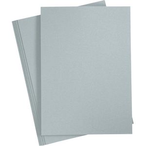 Creotime Karton 21 X 29,7 Cm 10 Stuks 220 G Grijs