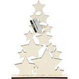 Creotime Sterrenkerstboom 29,8 X 21,5 Cm Naturel