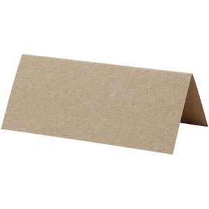 Naamkaarten - Naturel - Decoratieve Kaarten - DIY Labels Voor Projecten - Hobby Kaarten Voor Namen - Formaat 9x4cm - Gewicht 220gr - Set Van 20 Stuks