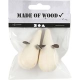 CC Houten Muis 6,5 cm 2 stuks