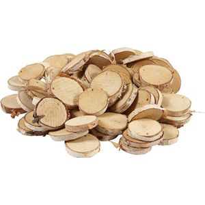 Houten Schijven met Gat, 500 gram