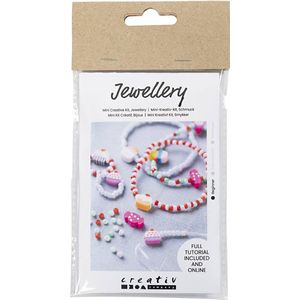 Creativ Company - Mini Hobbyset Sieraden - Elastische armbanden en ringen - DIY
