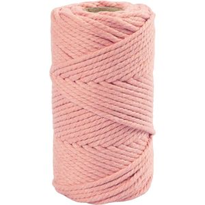 Creativ Company Macrame Koord Roze, 55m