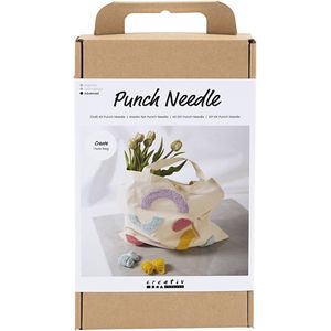 Craft Punch Needle, pastelkleuren, draagtas, 1 verpakking