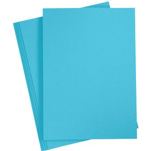Creativ Company Gekleurd karton helder blauw a4, 20 vel