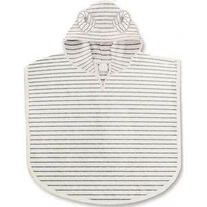 Badponcho Terry Gestreept Blauw