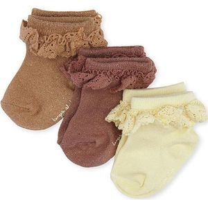 Konges Sløjd - Sokken met Ruches - Multi - Set van 3