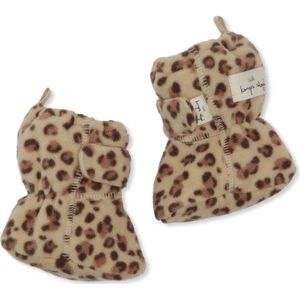 Konges Sløjd - Hezla Boots - Sloffen - Leo Cream - Fleece - 100% Polyester/Katoen