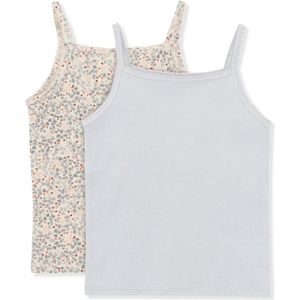 Konges Sløjd - Basic-tops - Rose Hip Blue - Set van 2 - Spaghetti-bandjes